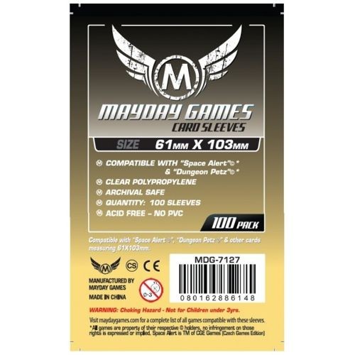 100 mayday clear card sleeves - 100,