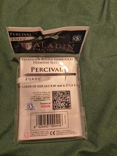 Paladin standard card size - 55,